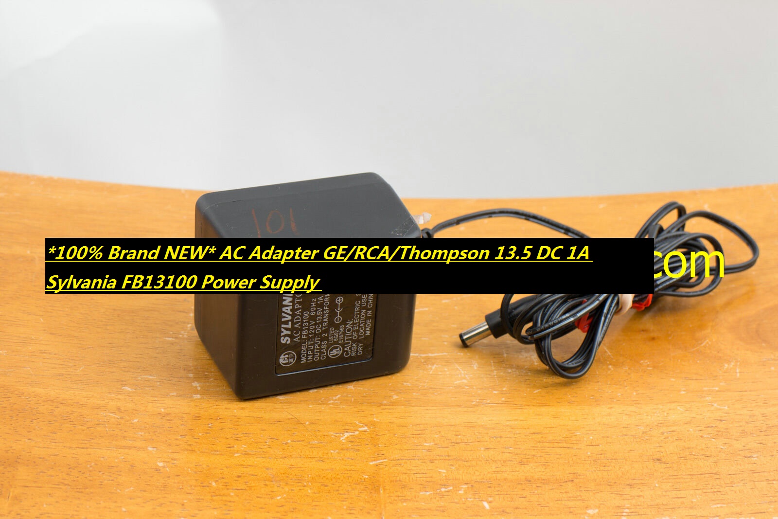 *100% Brand NEW* AC Adapter GE/RCA/Thompson 13.5 DC 1A Sylvania FB13100 Power Supply - Click Image to Close